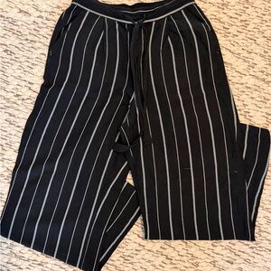a new day Black and White Striped Wide Leg Pants